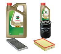 DENCKERMANN Controllo Set 6L CASTROL EDGE 5W-30 C3 Per Audi Cabriolet 1.9