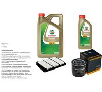 DENCKERMANN Controllo Set 6L CASTROL EDGE 5W-30 C3 Per Chevrolet Nubira
