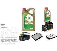 DENCKERMANN Controllo set 6L CASTROL EDGE 5W-30 C3 per Chevrolet Nubira
