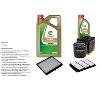 Denckermann Controllo Set 6L castrol edge 5W-30 C3 per Chevrolet Nubira Amore