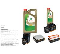 DENCKERMANN Controllo set 6L CASTROL EDGE 5W-30 C3 per Dacia Duster