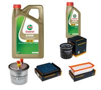 DENCKERMANN Controllo Set 6L CASTROL EDGE 5W-30 C3 Per Dacia Duster