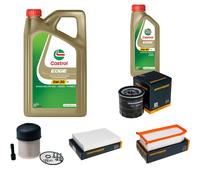DENCKERMANN Controllo Set 6L CASTROL EDGE 5W-30 C3 Per Dacia Lodgy 1.5 dCi