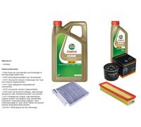 DENCKERMANN Controllo set 6L CASTROL EDGE 5W-30 C3 per Dacia Logan MCV 1.5