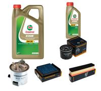 DENCKERMANN Controllo Set 6L CASTROL EDGE 5W-30 C3 Per Dacia Logan MCV 1.5