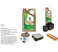 DENCKERMANN Controllo set 6L CASTROL EDGE 5W-30 C3 per Dacia Logan MCV 1.5
