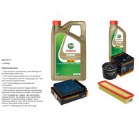 DENCKERMANN Controllo set 6L CASTROL EDGE 5W-30 C3 per Dacia Logan MCV 1.5