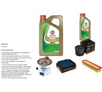 DENCKERMANN Controllo set 6L CASTROL EDGE 5W-30 C3 per Dacia Logan MCV 1.5