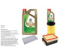 Denckermann Controllo Set 6L castrol edge 5W-30 C3 per Di