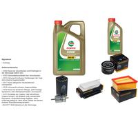 Denckermann Controllo Set 6L castrol edge 5W-30 C3 per di Renault Kangoo /