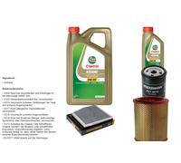 DENCKERMANN Controllo Set 6L CASTROL EDGE 5W-30 C3 Per Fiat Doblo 1.6 16V