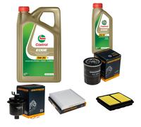 DENCKERMANN Controllo Set 6L CASTROL EDGE 5W-30 C3 Per Honda Civic VI