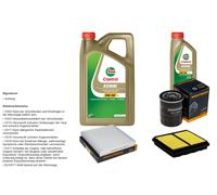 DENCKERMANN Controllo Set 6L CASTROL EDGE 5W-30 C3 Per Honda Civic VI