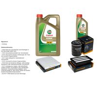 DENCKERMANN Controllo Set 6L CASTROL EDGE 5W-30 C3 Per Honda Civic X