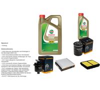 Denckermann Controllo Set 6L castrol edge 5W-30 C3 per Honda Civica