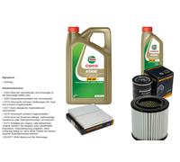 DENCKERMANN Controllo Set 6L CASTROL EDGE 5W-30 C3 Per Honda CR-V II 2.0