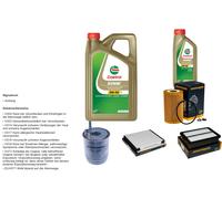 Denckermann Controllo Set 6L castrol edge 5W-30 C3 per Hyundai i30 1.6