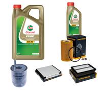 DENCKERMANN Controllo Set 6L CASTROL EDGE 5W-30 C3 Per Hyundai I30 1.6 CDI