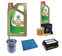 DENCKERMANN Controllo Set 6L CASTROL EDGE 5W-30 C3 Per Hyundai I30 Kombi 1.6