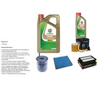Denckermann Controllo Set 6L castrol edge 5W-30 C3 per Hyundai i30 Stationwagon