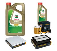 DENCKERMANN Controllo Set 6L CASTROL EDGE 5W-30 C3 Per Hyundai Kona 1.6 CRDi