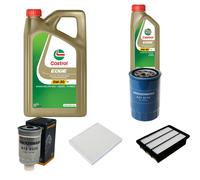 DENCKERMANN Controllo Set 6L CASTROL EDGE 5W-30 C3 Per Hyundai Santa Fé II