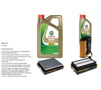 DENCKERMANN Controllo set 6L CASTROL EDGE 5W-30 C3 per Hyundai Santa Fé IV