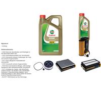 Denckermann Controllo Set 6L castrol edge 5W-30 C3 per Hyundai Santa Fé IV