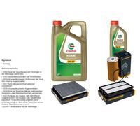 Denckermann Controllo Set 6L castrol edge 5W-30 C3 per Hyundai Santa Fé (IV)
