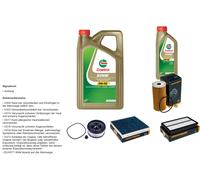 Denckermann Controllo Set 6L castrol edge 5W-30 C3 per Hyundai Santa Fé (IV