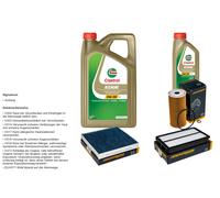 DENCKERMANN Controllo set 6L CASTROL EDGE 5W-30 C3 per Hyundai Santa Fé IV