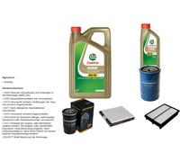 Denckermann Controllo Set 6L castrol edge 5W-30 C3 per Hyundai Tucson 2.0