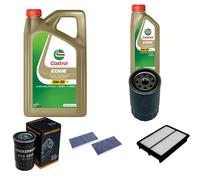 DENCKERMANN Controllo Set 6L CASTROL EDGE 5W-30 C3 Per Hyundai Tucson 2.0