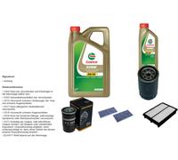 Denckermann Controllo Set 6L castrol edge 5W-30 C3 per Hyunday