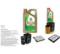 Denckermann Controllo Set 6L castrol edge 5W-30 C3 per Hyunday Tucson