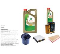 DENCKERMANN Controllo set 6L CASTROL EDGE 5W-30 C3 per Infiniti QX30 Q30