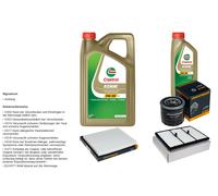 DENCKERMANN Controllo Set 6L CASTROL EDGE 5W-30 C3 Per KIA Niro 1.6 GDi