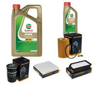 DENCKERMANN Controllo Set 6L CASTROL EDGE 5W-30 C3 Per KIA Soul 1.6 CRDi 128