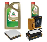 DENCKERMANN Controllo Set 6L CASTROL EDGE 5W-30 C3 Per KIA Soul 1.6 CRDi 128