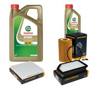 DENCKERMANN Controllo Set 6L CASTROL EDGE 5W-30 C3 Per KIA Soul 1.6 CRDi 128
