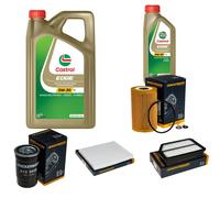 DENCKERMANN Controllo Set 6L CASTROL EDGE 5W-30 C3 Per KIA Sportage 1.7 CRDi