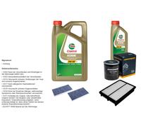 Denckermann Controllo Set 6L castrol edge 5W-30 C3 per Kia Sportage 2.0i 16V