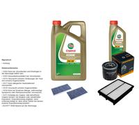 Denckermann Controllo Set 6L castrol edge 5W-30 C3 per Kia Sportage 2.0i