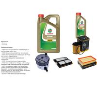 Denckermann Controllo Set 6L castrol edge 5W-30 C3 per Mazda 3 1.6 L Turbo