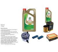 Denckermann Controllo Set 6L castrol edge 5W-30 C3 per Mazda 3 1.6 Turbo