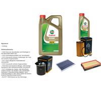 DENCKERMANN Controllo Set 6L CASTROL EDGE 5W-30 C3 Per Mercedes-Benz Vito