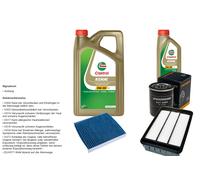 Denckermann Controllo Set 6L castrol edge 5W-30 C3 per Mitsubishi