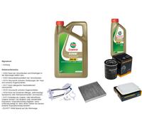DENCKERMANN Controllo Set 6L CASTROL EDGE 5W-30 C3 Per Mitsubishi ASX 1.6
