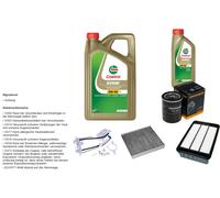 DENCKERMANN Controllo Set 6L CASTROL EDGE 5W-30 C3 Per Mitsubishi ASX 2.0i