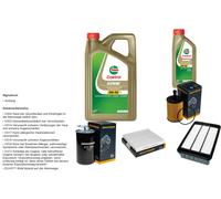 Denckermann Controllo Set 6L castrol edge 5W-30 C3 per Mitsubishi Highlander